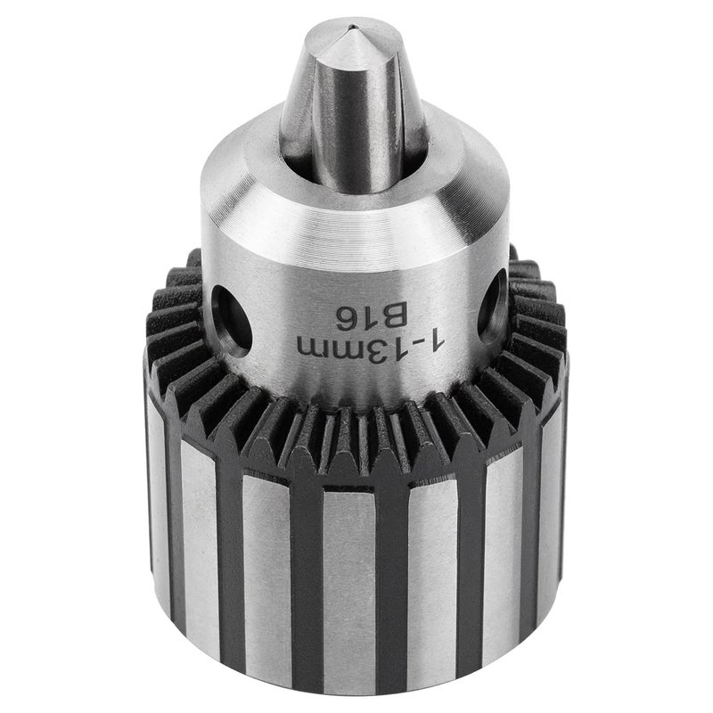 Earl Diamond Super Heavy Duty 1/2"" Drill Chuck with Chuck Key and MT2 Shank | Morse Taper Arbor #2 (B16) - Image 2